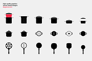 Kitchen Utensils - Modern Graphics, a Food Illustration by illugrama (Thumbnail 14 of 16)