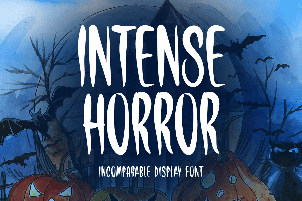 Intense Horror Typeface, a Script Font by Seemly Fonts