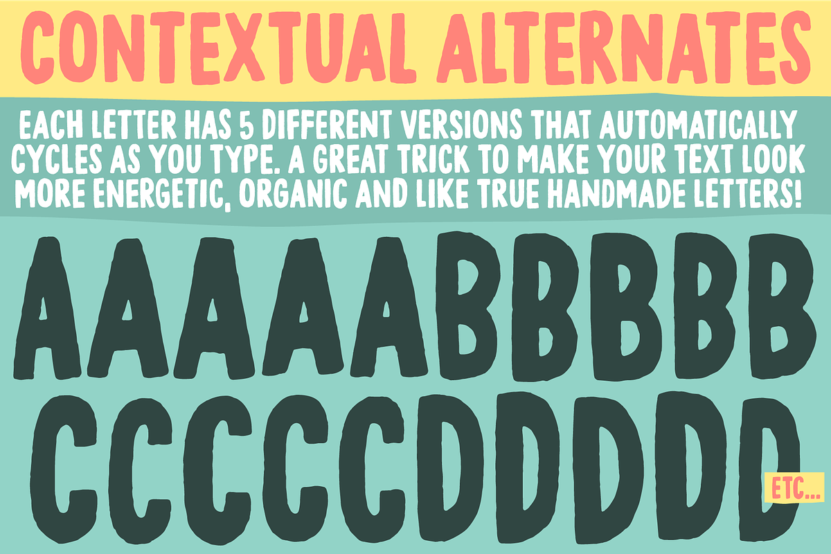 Snushane font, a Sans Serif Font by pizzadudedotdk (Photo 4 of 4)