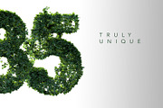 PSD Ivy Leaves 3D Letters, an Object Graphic by GK Creative (Thumbnail 4 of 9)