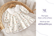 Baby Girl Dress Mockup Toddler Outfi, a Mockup by Mie Mockup Studio (Thumbnail 2 of 7)