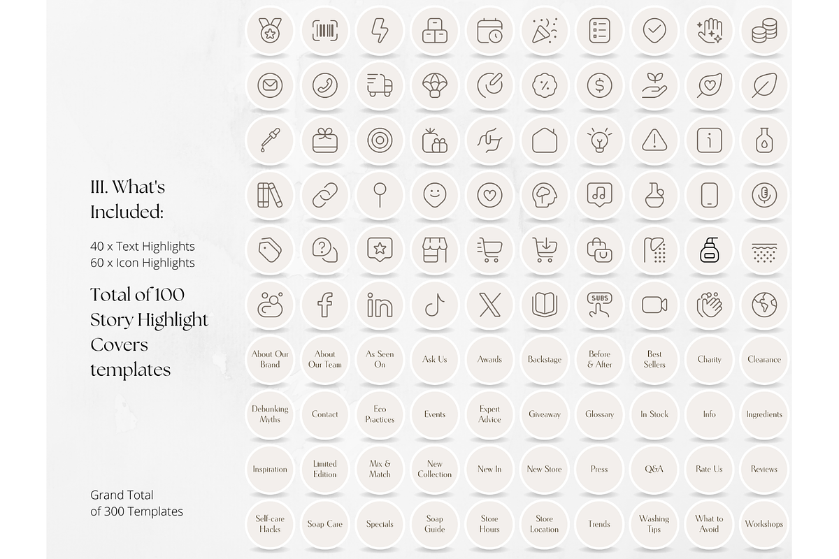 300 Soap Social Media BUNDLE, a Social Media Template by PatternLab. (Photo 4 of 9)