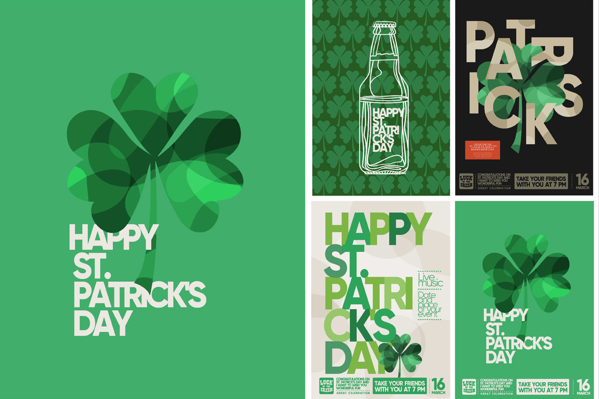 St Patrick's Day! Vector posters, a Poster Template by Ardea-studio