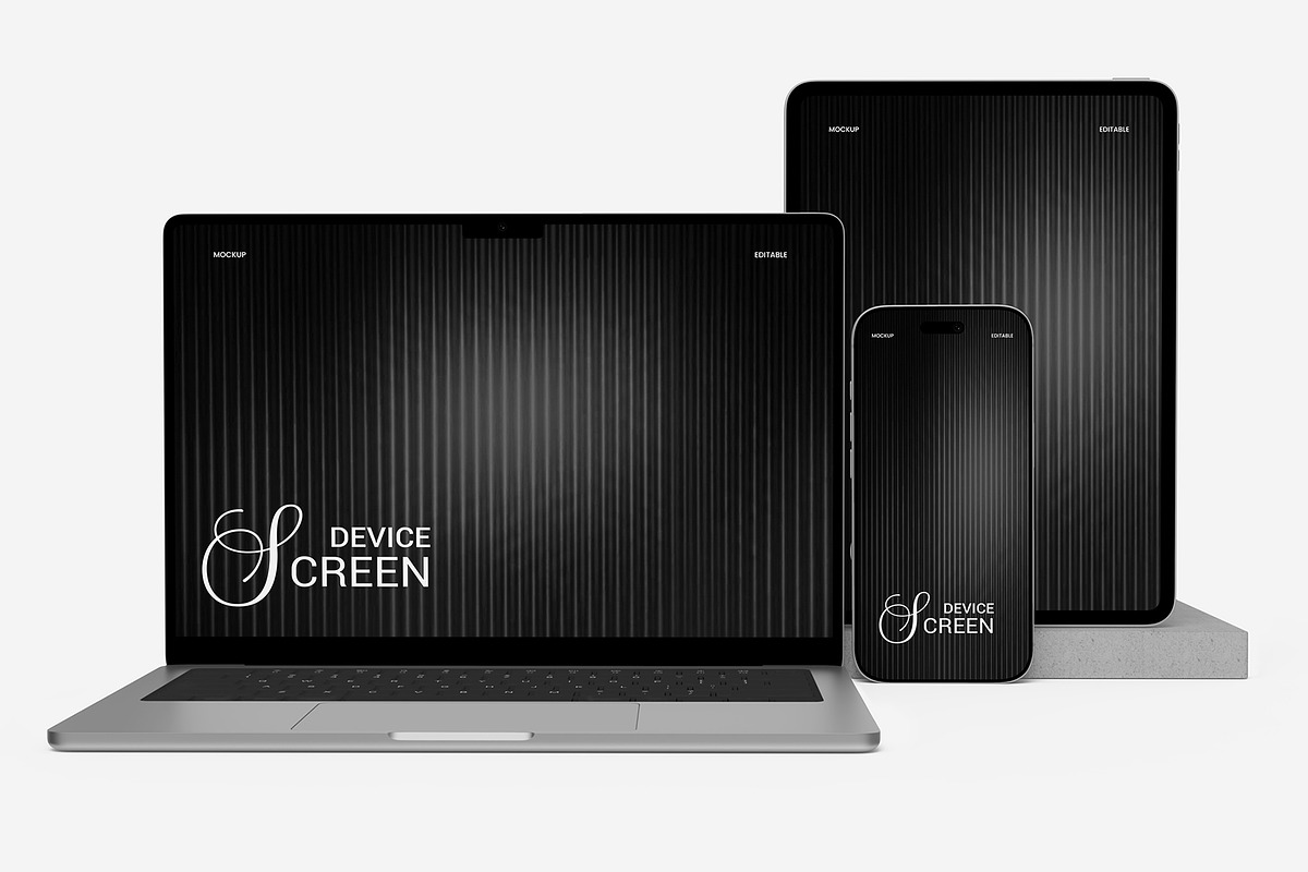 Multi Device Screen Mockup Template, a Wearable Device Mockup by graphypix (Photo 4 of 4)