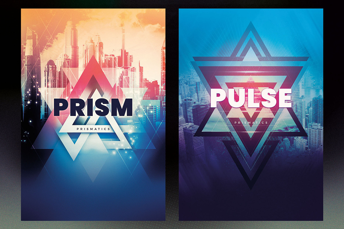 Prismatics - Geometric Poster Series, a Poster Template by styleWish (Photo 4 of 8)