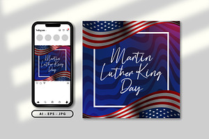Martin Luther king day themed design