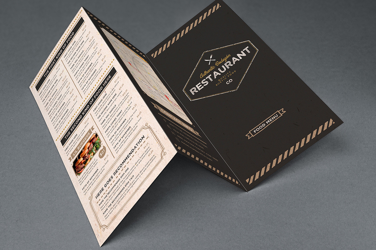 The Rustic Menu, a Brochure Template by Luuqas Design (Photo 9 of 11)