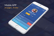 UI Mobile APP, an UI Kit Template by Alireza Farzad (Thumbnail 1 of 6)