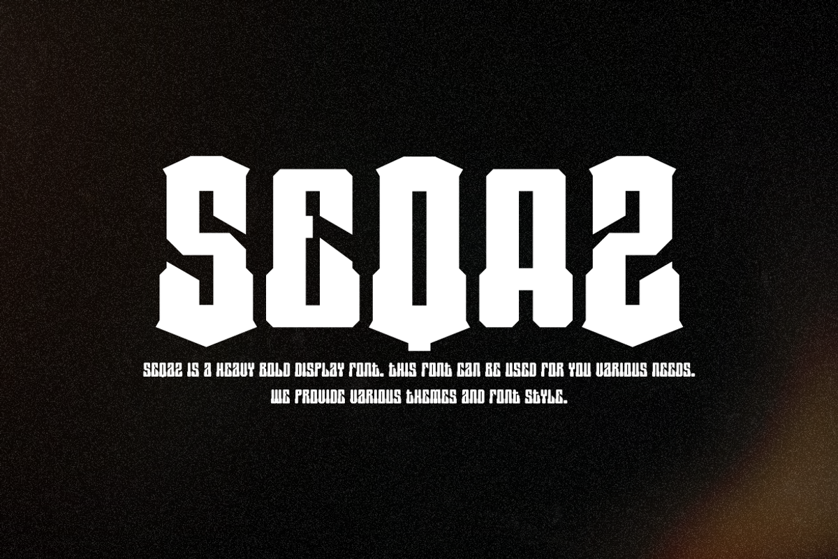 Seqaz - Heavy Bold Font, a Sans Serif Font by Iqsiart Studio (Photo 7 of 7)