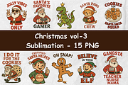 Christmas Vol. 3 – 15 PNG +Bonus, a Seasonal Illustration by Smillyy Threads (Thumbnail 1 of 14)