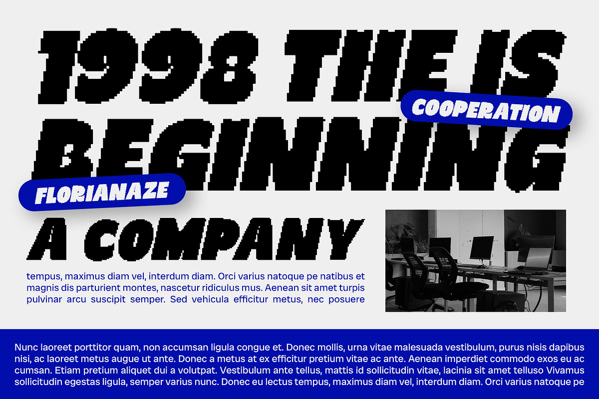 Almie Pixel, a Sans Serif Font by Craft Supply Co. (Photo 2 of 8)