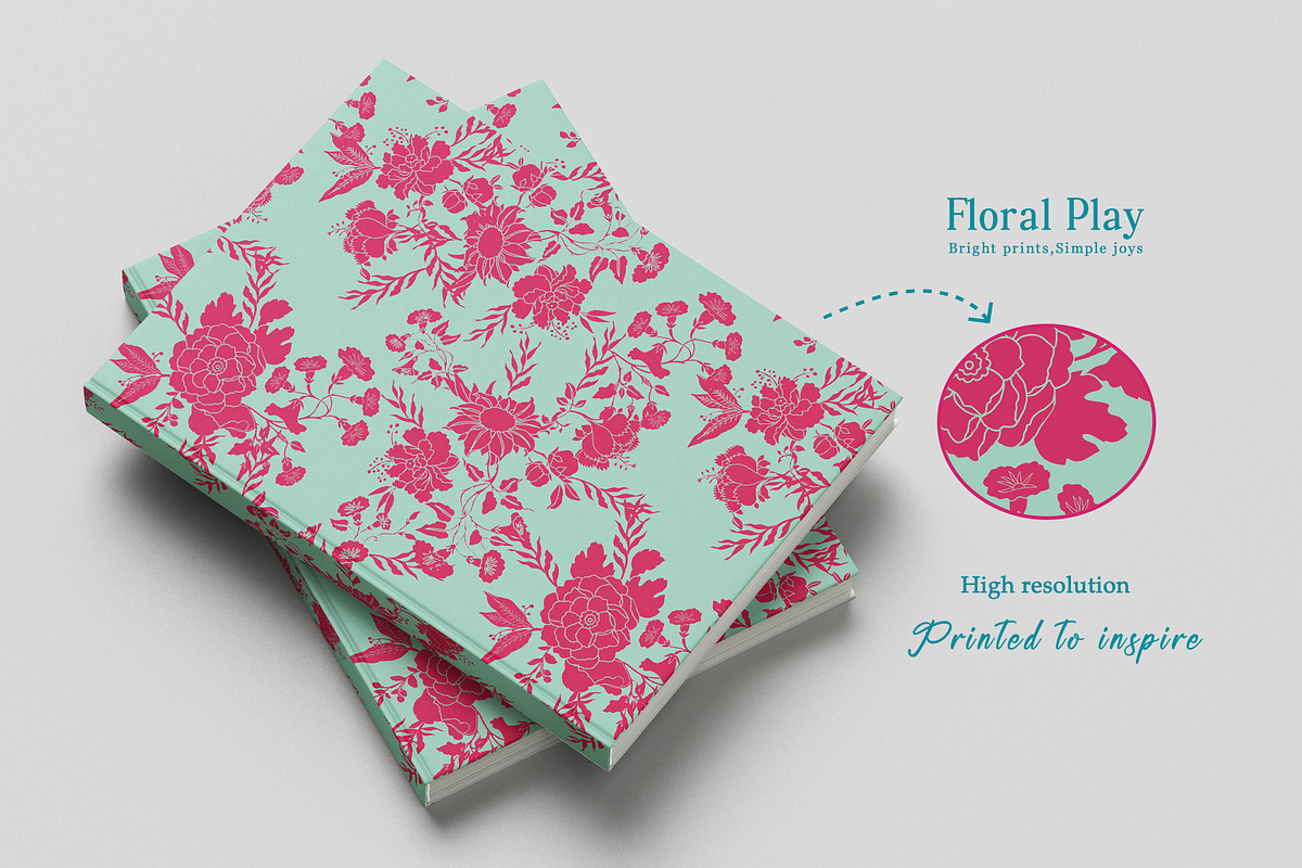 Floral Play Prints & Patterns, a Pattern Graphic by GND ART STUDIO (Photo 6 of 8)