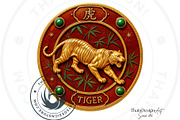Chinese zodiac Clipart set V2, a Decorative Illustration by ThatsDesignArt (Thumbnail 4 of 10)
