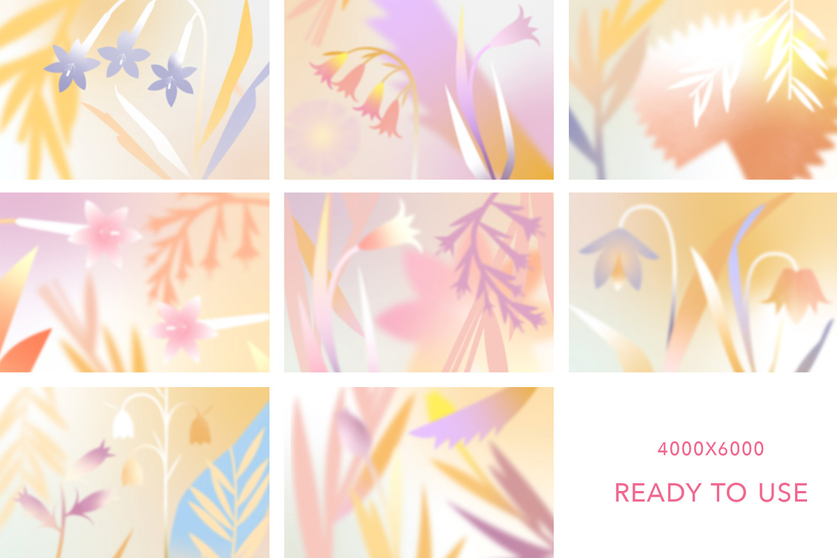 Flower Breeze-Gradient Set, a Background Graphic by Mii Lab (Photo 4 of 12)