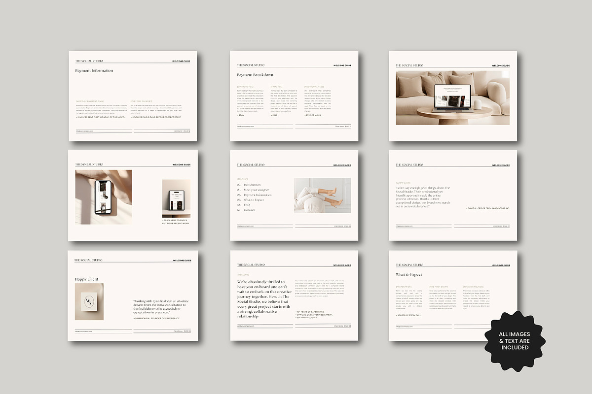 Canva Client Welcome Guide Template preview 6