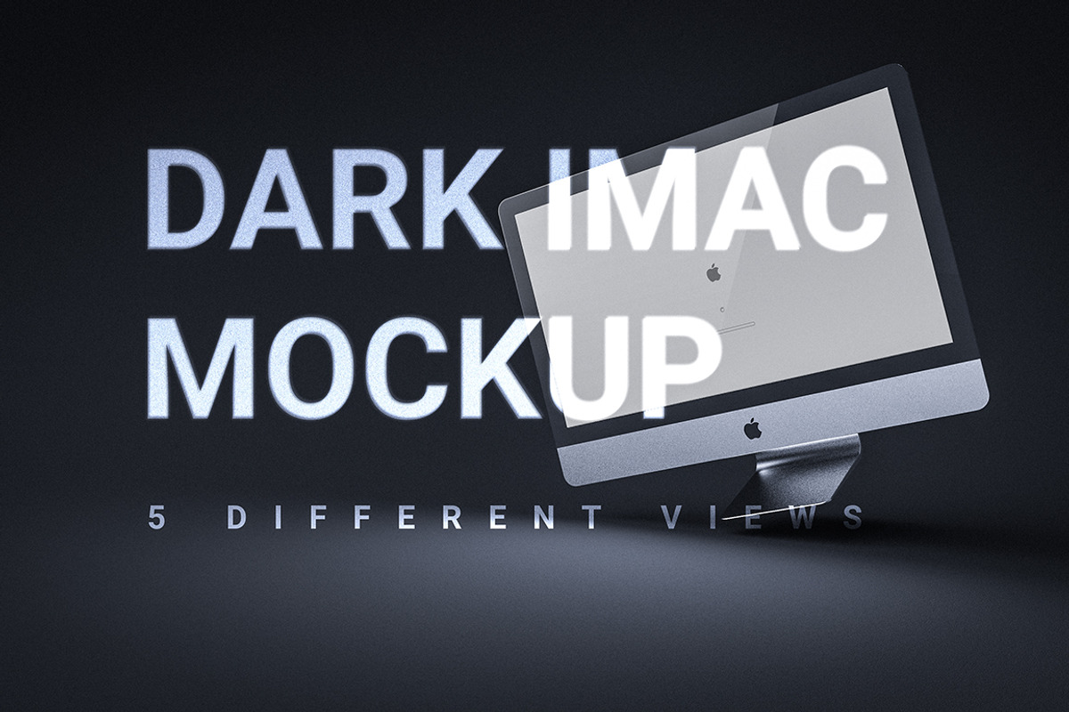 Dark Gravity iMac, a Product Mockup by manfredicalamai (Photo 1 of 5)