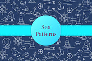 Sea and sailing patterns, a Pattern Graphic by merion_merion (Thumbnail 1 of 5)