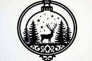 Christmas Laser Cut Ornament Bundle, a Graphic by musafir_fashion (Thumbnail 13 of 16)