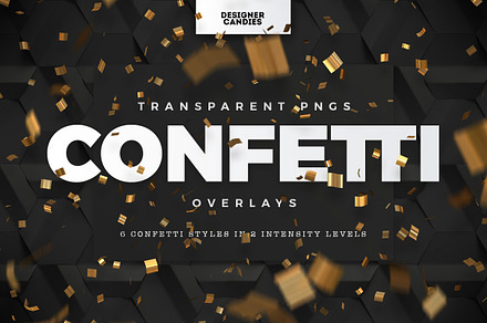 PNG Confetti Overlays, an Object Graphic by DesignerCandies