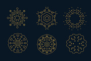 Linear Monogram Logo Design Template, an Outline Icon by Nuburu (Thumbnail 7 of 8)