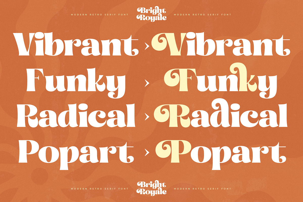 Bright Royale - Modern Retro Serif, a Serif Font by timelesstype.co (Photo 15 of 20)