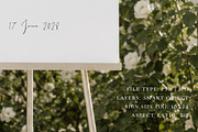 Floral Wedding Welcome Sign Mockup, an Advertising Mockup by Serenefeeling (Thumbnail 4 of 7)