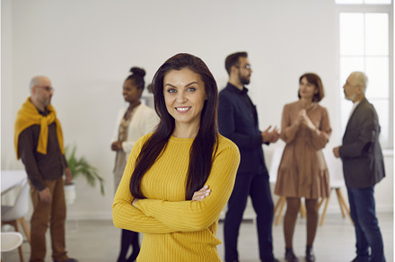 Portrait of smiling businesswoman, a Person Photo by StudioRomantic