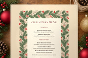 Rustic Pine Christmas Menu Template, a Flyer Template by BrandPacks (Thumbnail 4 of 6)