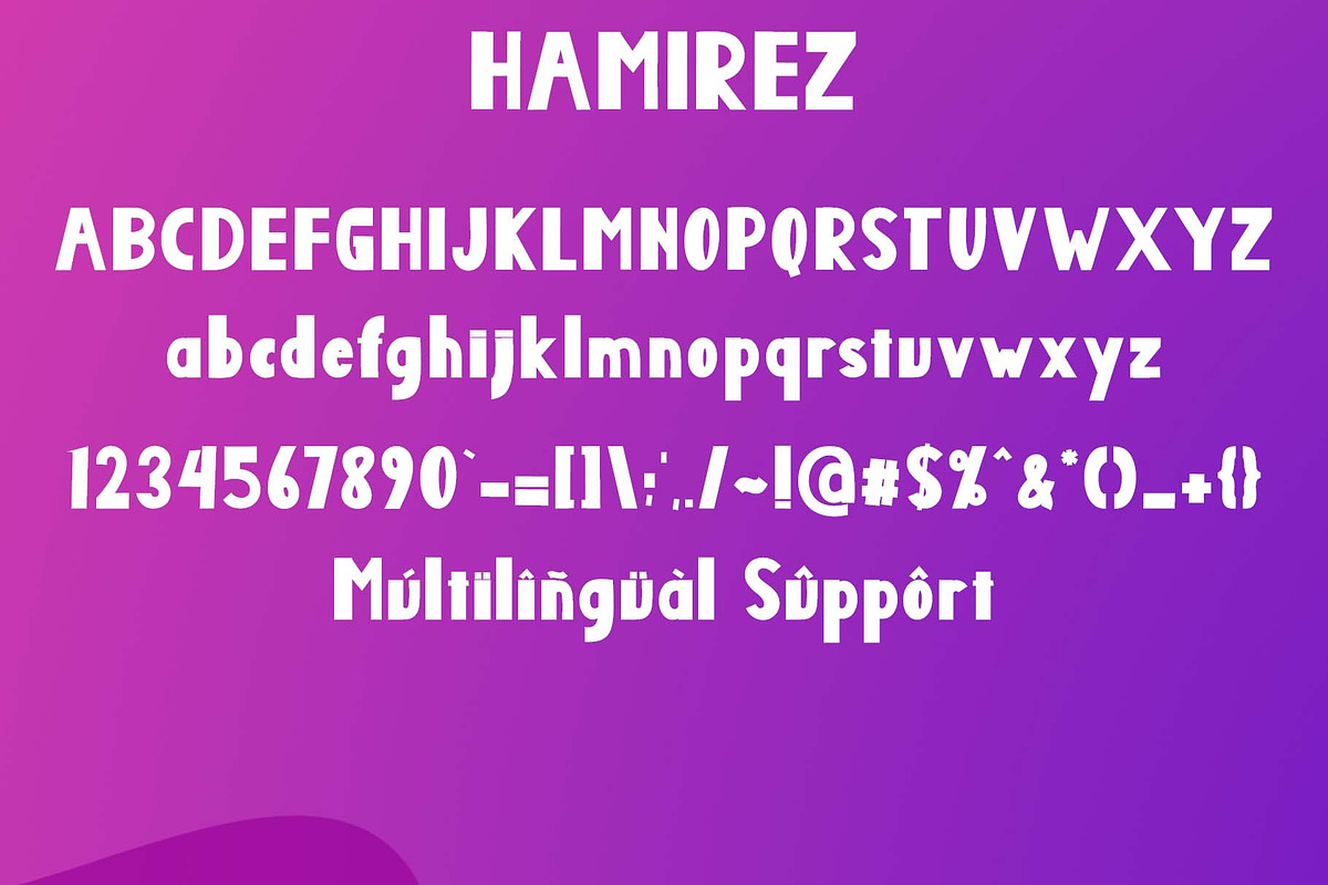 Hamirez, a Sans Serif Font by Yoga Letter (Photo 6 of 6)