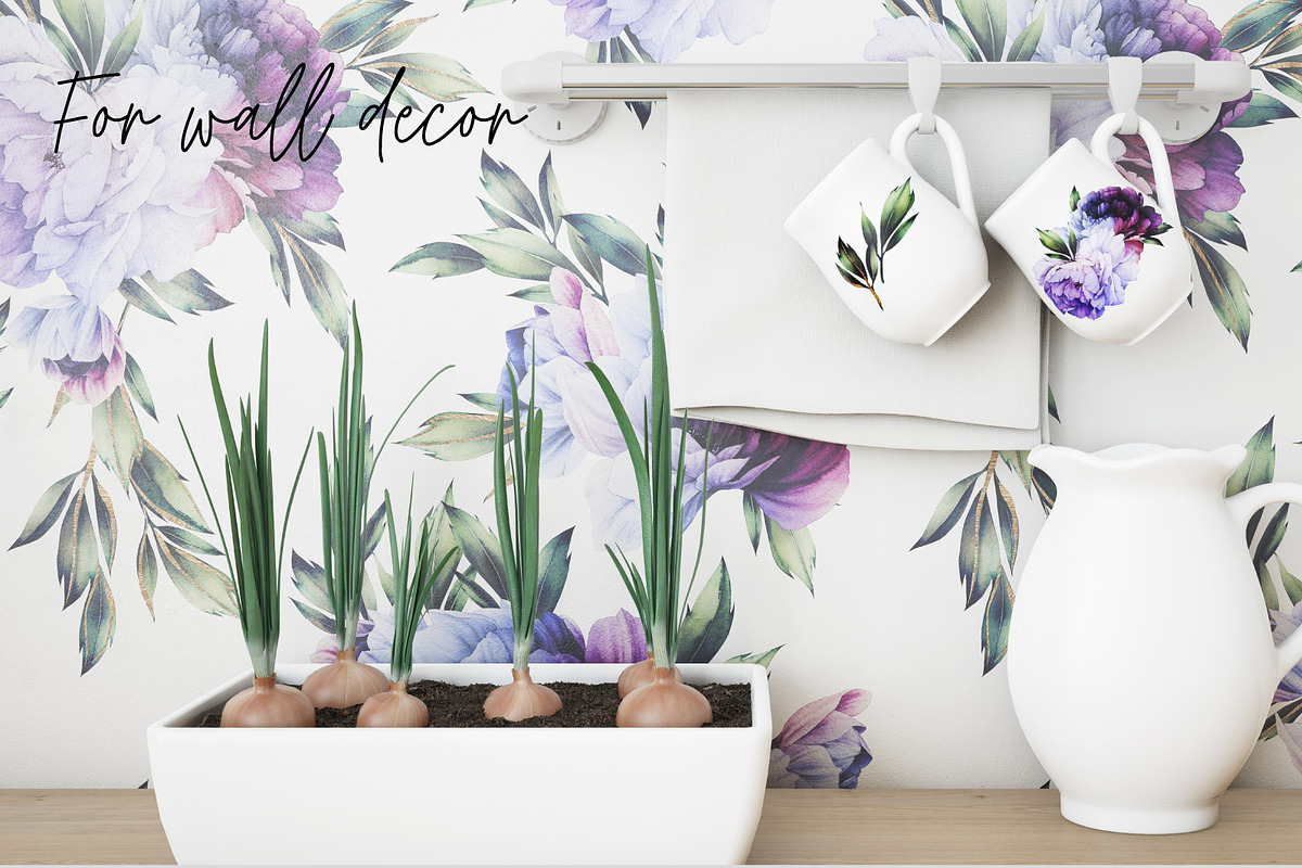 Watercolor Floral Bundle, a Texture Illustration by ollalya (Photo 111 of 112)