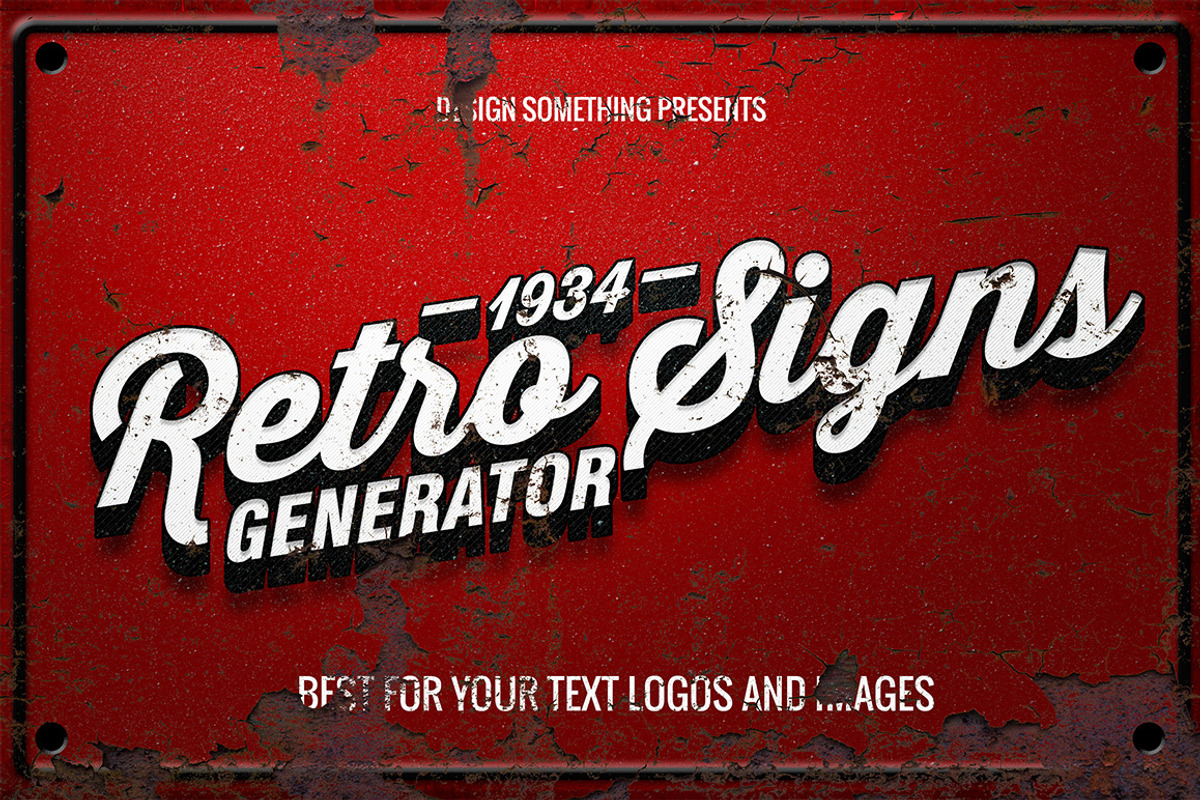 Retro Signs Generator preview 2