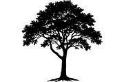 Silhouette Tree Vector Clipart Pack, an Object Graphic by jahid234 (Thumbnail 9 of 10)