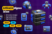 Artificial intelligence 3d Icon Pack, an Object 3D Model by Ui Stock (Thumbnail 1 of 6)