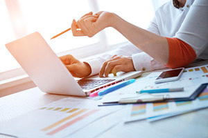 Businessmans crew working stock photo containing team and marketing
