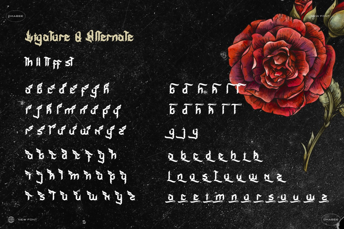 Meviat Gothic - Gothic Blackletter, a Blackletter Font by Dhabee (Photo 6 of 16)