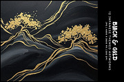 Black and Golden Japanese Artworks, a Decorative Illustration by Digital Art Creations (Thumbnail 1 of 7)