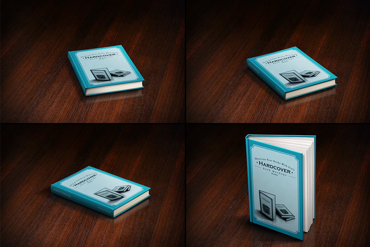 Hardcover Book Mockups - mega pack, a Print Template by Picseel (Photo 4 of 5)