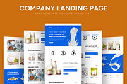 Milk Product Landing Page, an UI Kit Template by CreativeShaper (Thumbnail 1 of 6)