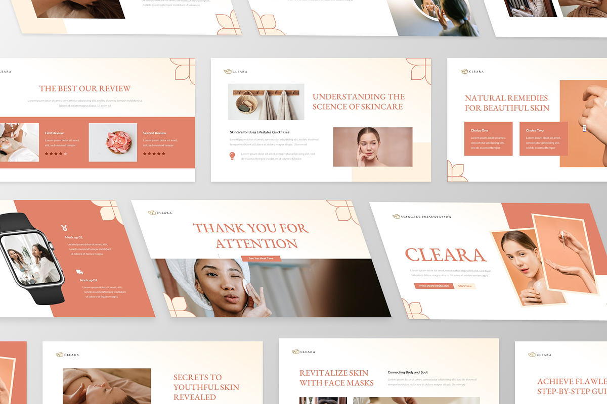Cleara - Skincare PowerPoint, a Presentation Template by GraphauseProject (Photo 4 of 6)