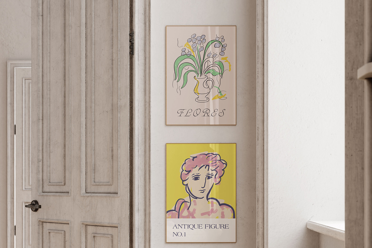 Antique Posters Vector Collection, a Decorative Illustration by Ayya Studio (Photo 7 of 9)