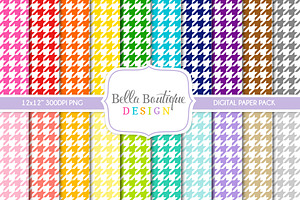 Seamless Houndstooth Patterns