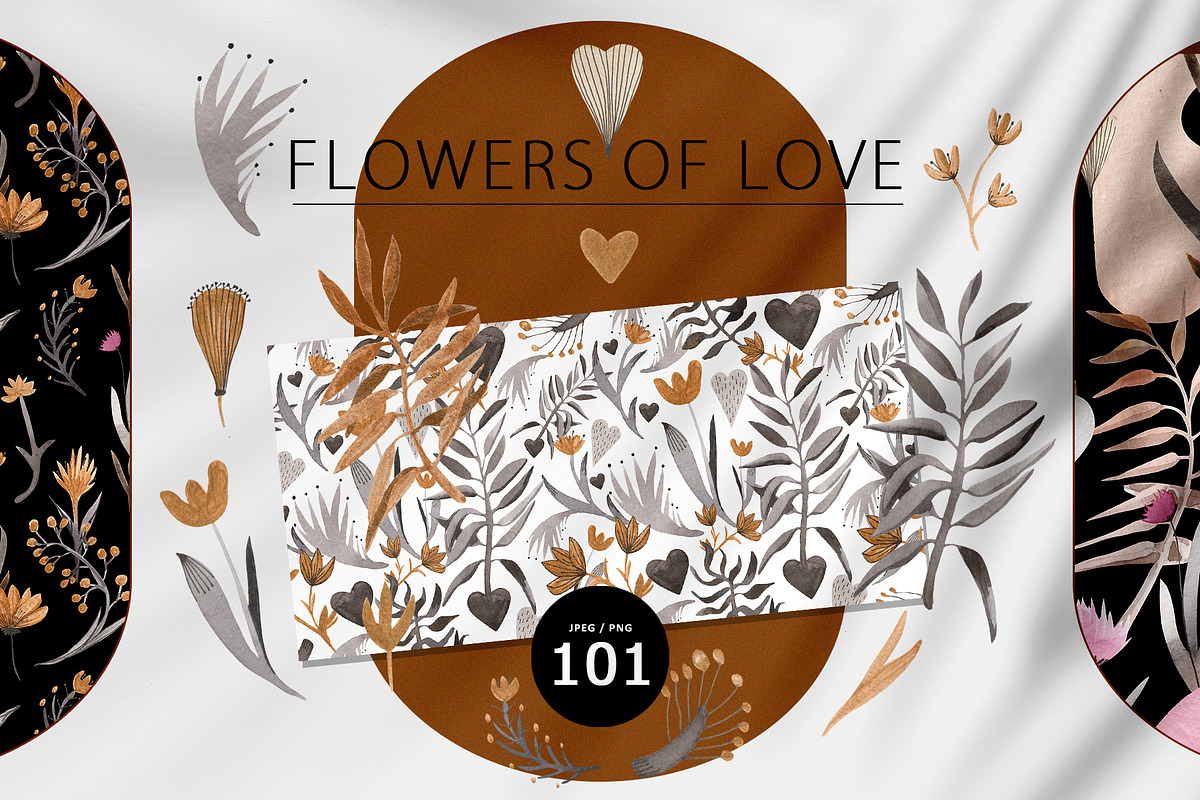 Flowers of love, a Decorative Illustration by Design X0 (Photo 1 of 11)