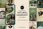 Natural Harmony Social Kit Templates, a Social Media Template by Elena Dorosh (Thumbnail 1 of 13)