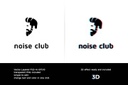 Noise Disco Club Logo Template, a Branding & Logo Template by Manudesign (Thumbnail 1 of 3)