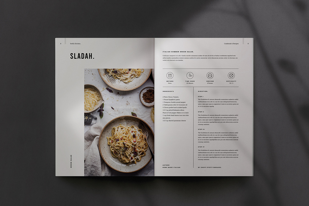 Cookbook / Recipe Book, a Brochure Template by Symie Design (Photo 4 of 9)