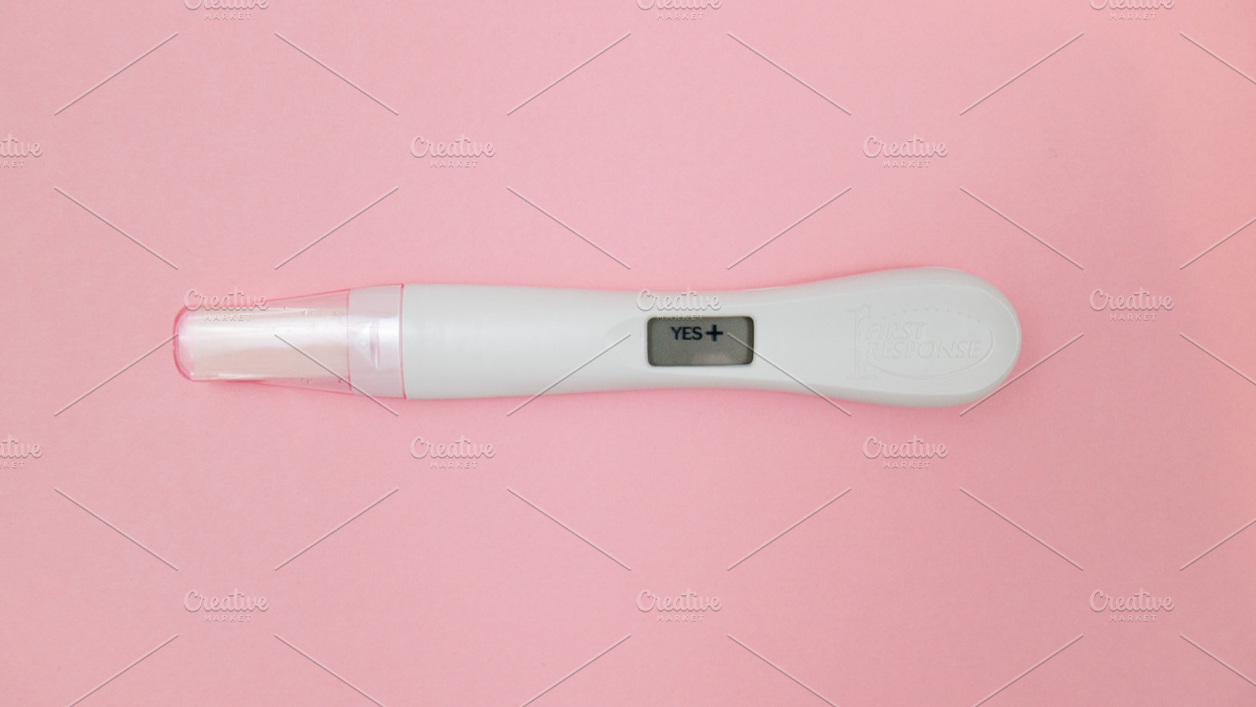 Positive pregnancy test stock photo, a Health & Medical Photo by maidenmag