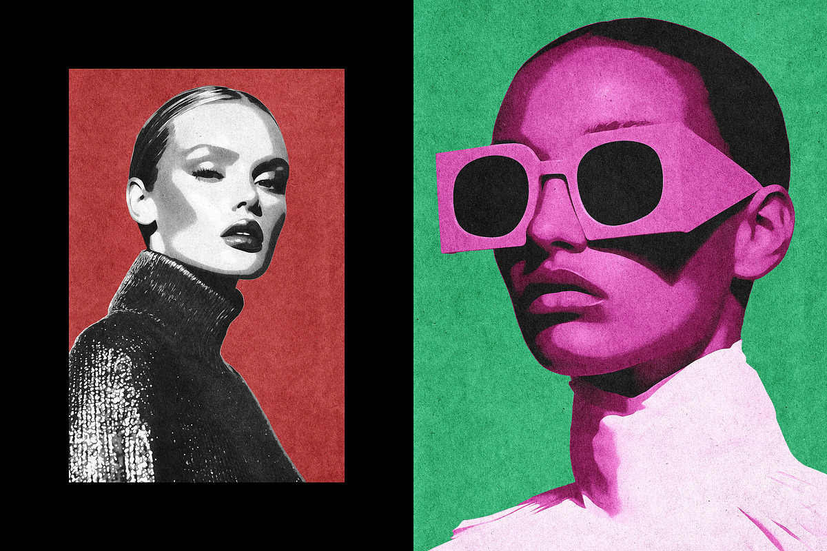 Popart Magazine Print Effect, a Layer Style Add-On by Design Squad (Photo 2 of 5)