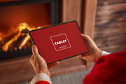 Christmas Tablet Mockup, an iPad Mockup by RSplaneta (Thumbnail 1 of 2)
