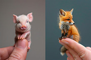 Miniature animals - 87 images, an Animal Photo by Handmadefont (Thumbnail 7 of 10)