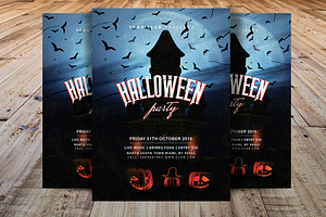 Vintage Halloween Party Flyer V4, a Flyer Template by Madhabi Studio